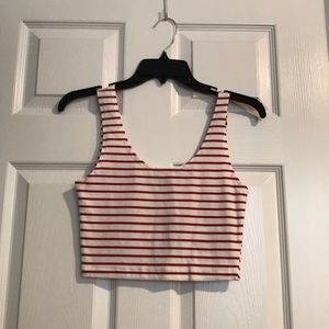 Striped crop top